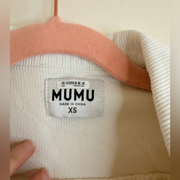 Show Me Your MuMu Cream Mini Dress with Zipper - Picture 3 of 7